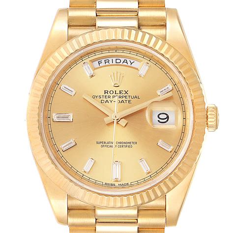 rolex presidential yellow gold|Rolex date 40 228238.